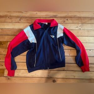 Men’s Vintage Medium Pony track jacket/quarter zip sweatshirt red/white/blue
